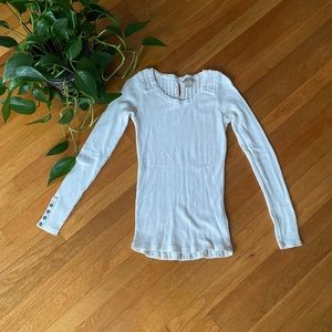 NWOT Lucky Brand Waffle Long Sleeve- Size Small